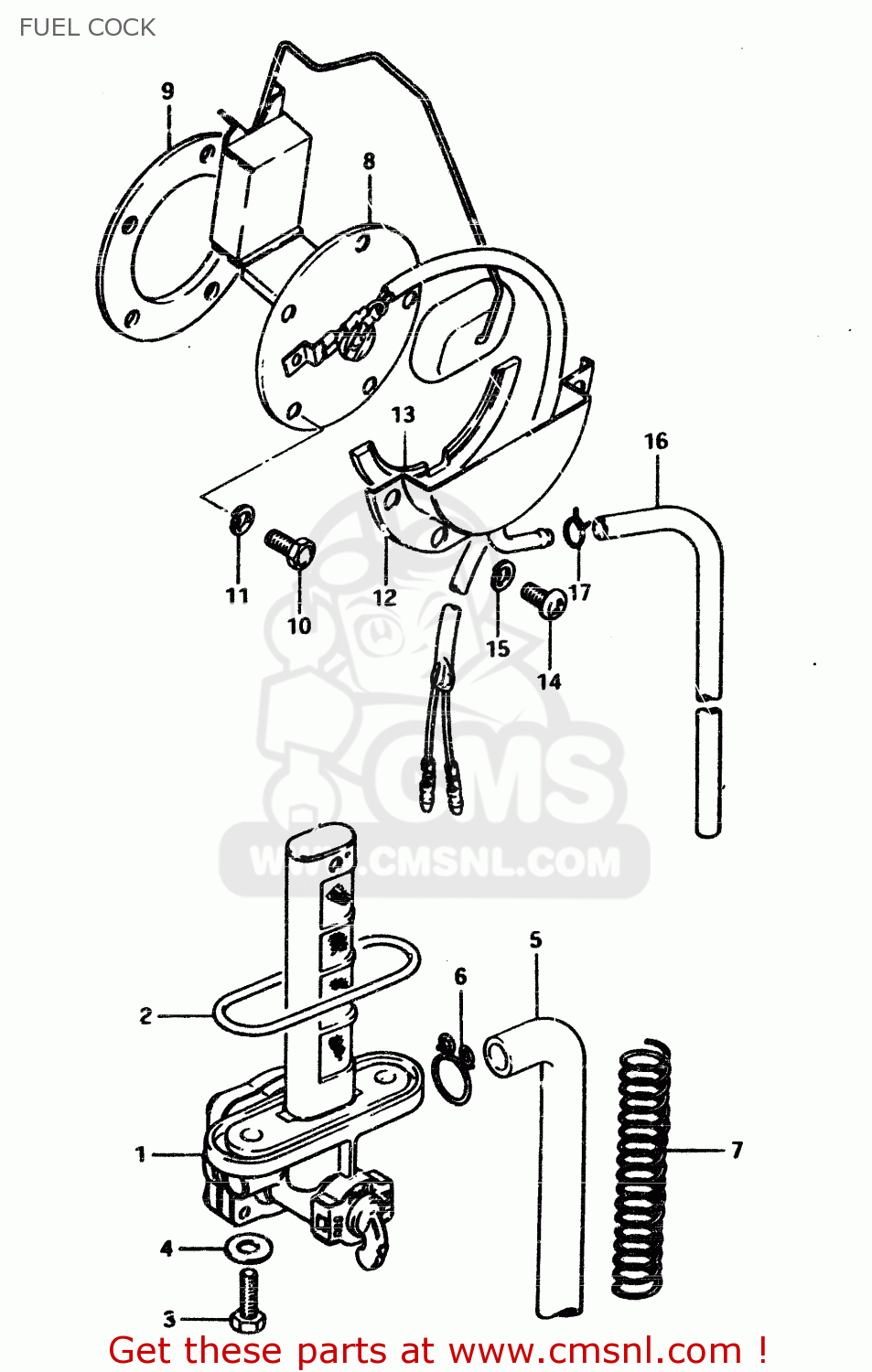 FUEL COCK GSX450L 1983 (D) GENERAL EXPORT (E01)