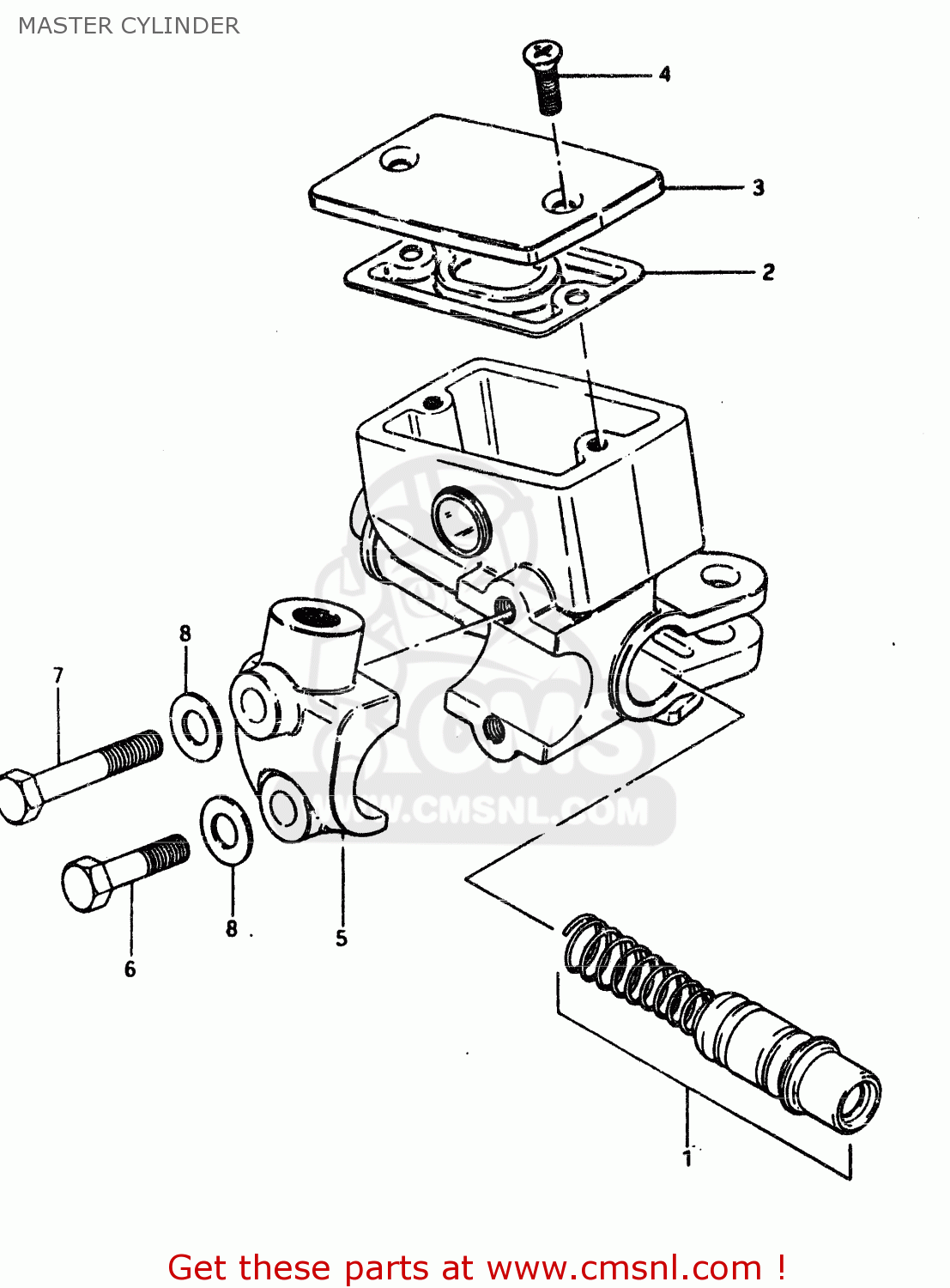MASTER CYLINDER GSX450L 1983 (D) GENERAL EXPORT (E01)