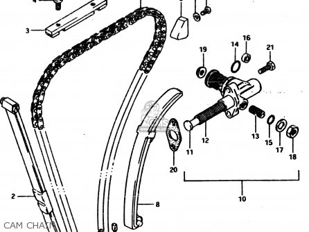 CAM CHAIN - GSX450L 1983 (D) GENERAL EXPORT (E01)