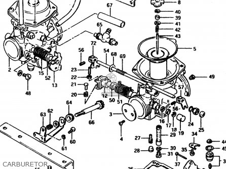 CARBURETOR - GSX450L 1983 (D) GENERAL EXPORT (E01)
