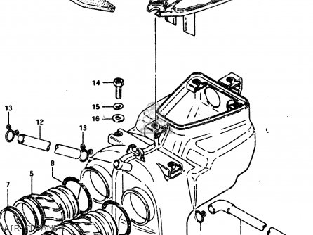 AIR CLEANER - GSX450L 1983 (D) GENERAL EXPORT (E01)