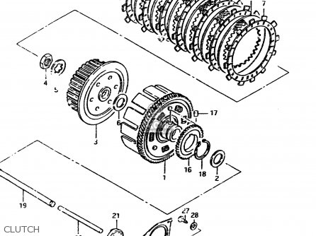 CLUTCH - GSX450L 1983 (D) GENERAL EXPORT (E01)