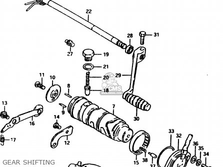 GEAR SHIFTING - GSX450L 1983 (D) GENERAL EXPORT (E01)