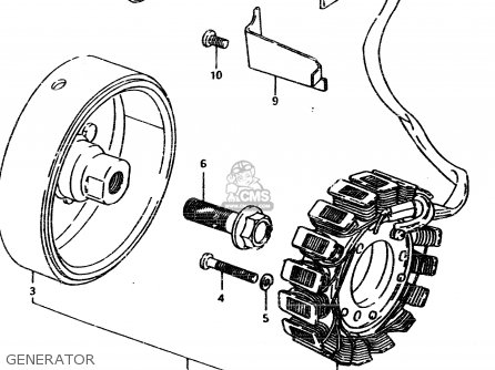 GENERATOR - GSX450L 1983 (D) GENERAL EXPORT (E01)