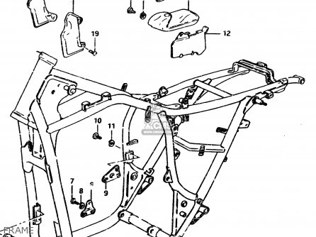 FRAME - GSX450L 1983 (D) GENERAL EXPORT (E01)