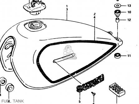 FUEL TANK - GSX450L 1983 (D) GENERAL EXPORT (E01)