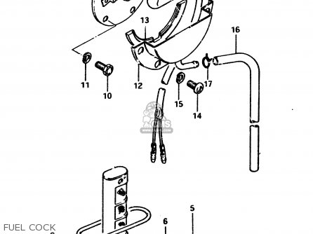 FUEL COCK - GSX450L 1983 (D) GENERAL EXPORT (E01)
