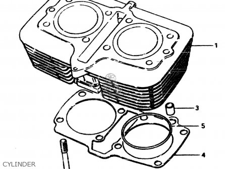 CYLINDER - GSX450L 1983 (D) GENERAL EXPORT (E01)