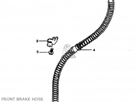 FRONT BRAKE HOSE - GSX450L 1983 (D) GENERAL EXPORT (E01)