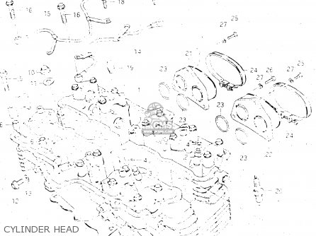 CYLINDER HEAD - GSX500E 1984 (E) GENERAL EXPORT (E01)