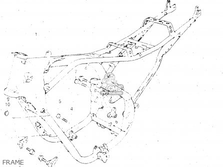 FRAME - GSX500E 1984 (E) GENERAL EXPORT (E01)