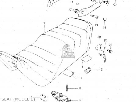 SEAT (MODEL E) - GSX500E 1984 (E) GENERAL EXPORT (E01)