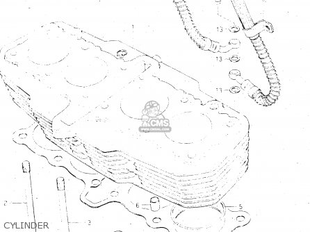 CYLINDER - GSX500E 1984 (E) GENERAL EXPORT (E01)