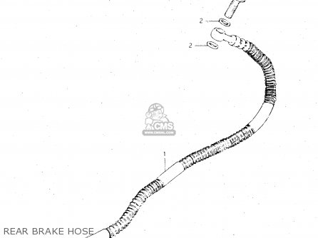 REAR BRAKE HOSE - GSX500E 1984 (E) GENERAL EXPORT (E01)