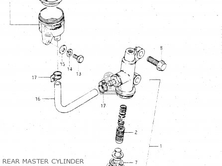 REAR MASTER CYLINDER - GSX500E 1984 (E) GENERAL EXPORT (E01)