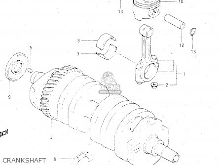 CRANKSHAFT - GSX500E 1984 (E) GENERAL EXPORT (E01)