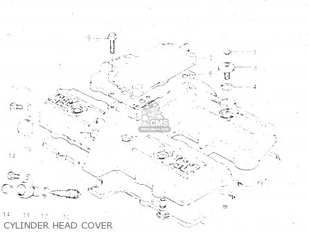 CYLINDER HEAD COVER - GSX500E 1985 (F) GENERAL EXPORT (E01)