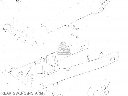 REAR SWINGING ARM - GSX500E 1985 (F) GENERAL EXPORT (E01)