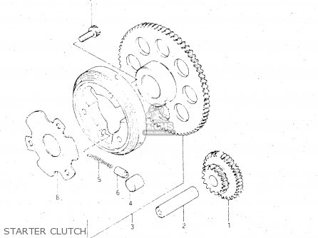 STARTER CLUTCH - GSX500E 1985 (F) GENERAL EXPORT (E01)
