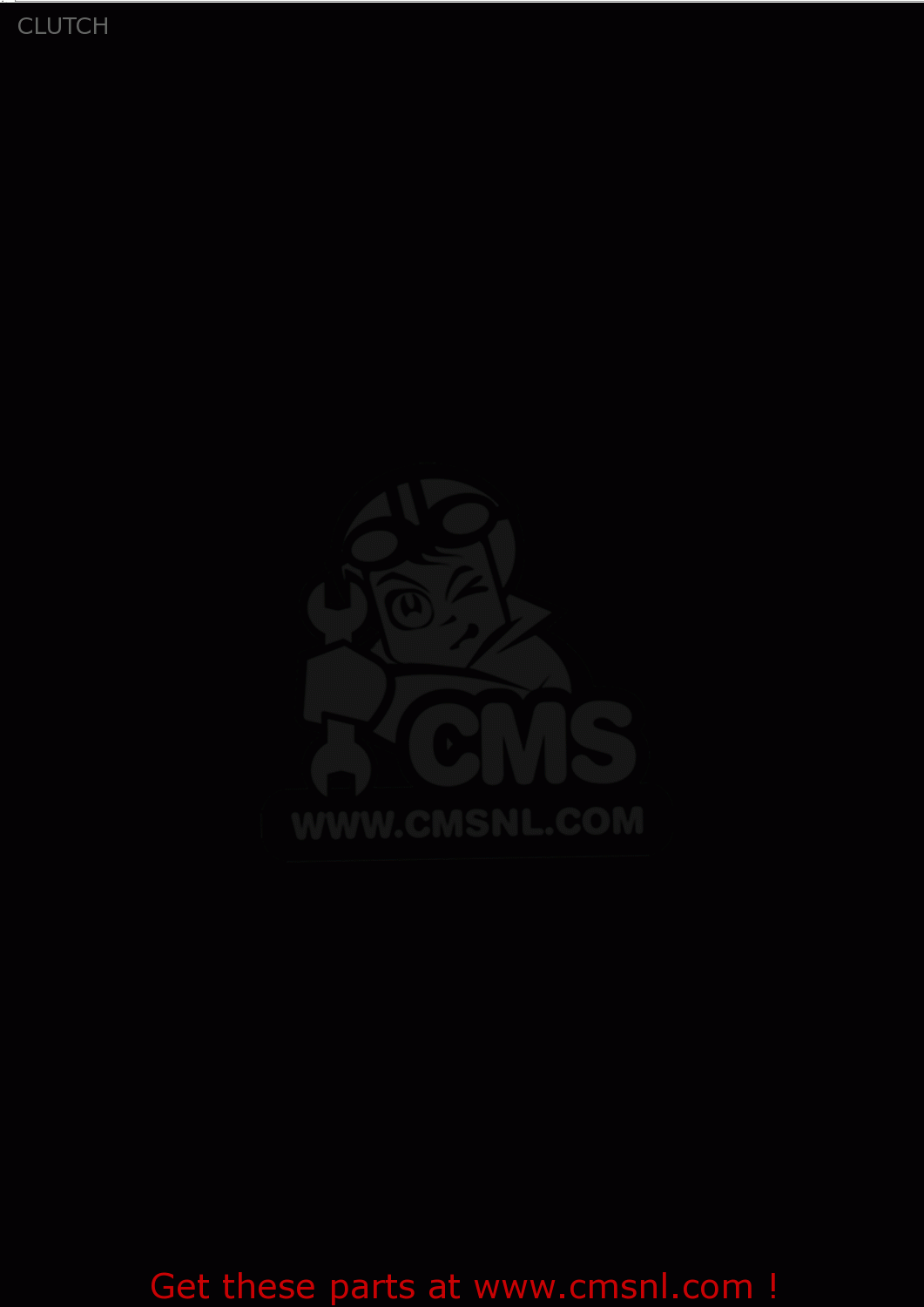 CLUTCH GSX500ES 1984 (E) GENERAL EXPORT (E01)