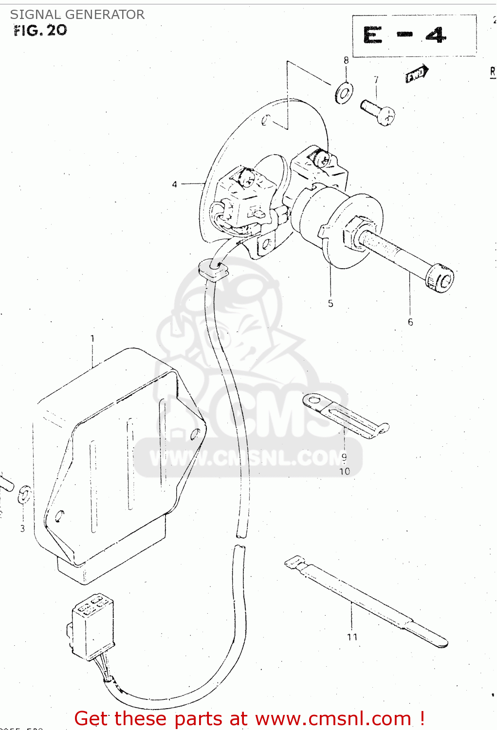 SIGNAL GENERATOR GSX500ES 1984 (E) GENERAL EXPORT (E01)