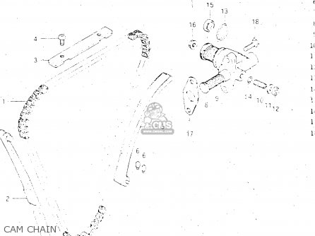 CAM CHAIN - GSX500ES 1984 (E) GENERAL EXPORT (E01)