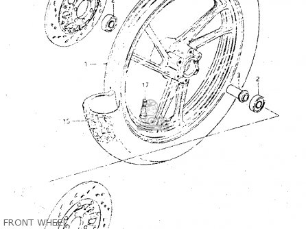 FRONT WHEEL - GSX500ES 1984 (E) GENERAL EXPORT (E01)