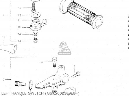 LEFT HANDLE SWITCH (GSX500ESE/ESF) - GSX500ES 1984 (E) GENERAL EXPORT (E01)