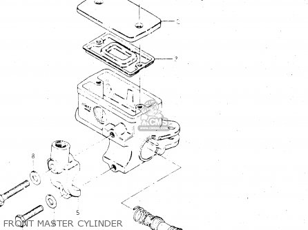 FRONT MASTER CYLINDER - GSX500ES 1984 (E) GENERAL EXPORT (E01)