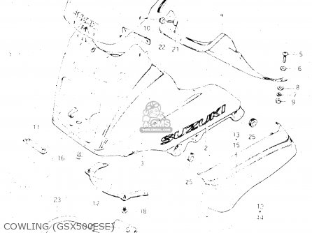 COWLING (GSX500ESE) - GSX500ES 1984 (E) GENERAL EXPORT (E01)