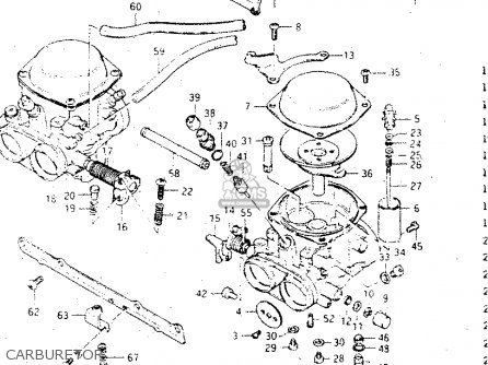 CARBURETOR - GSX500ES 1985 (F) GENERAL EXPORT (E01)