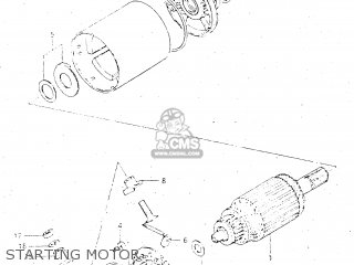 STARTING MOTOR - GSX500ES 1985 (F) GENERAL EXPORT (E01)
