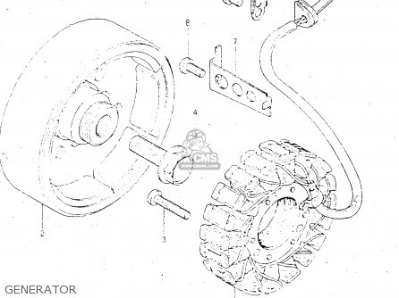 GENERATOR - GSX500ES 1985 (F) GENERAL EXPORT (E01)