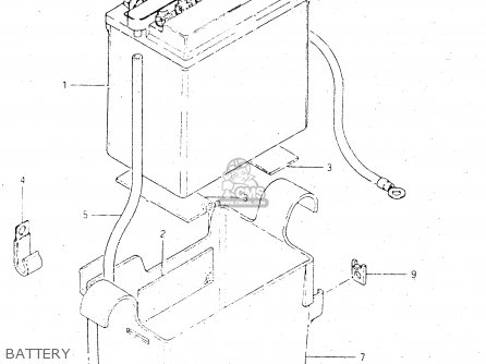 BATTERY - GSX500ES 1985 (F) GENERAL EXPORT (E01)