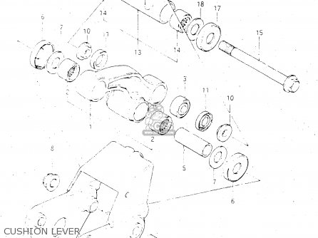 CUSHION LEVER - GSX500ES 1985 (F) GENERAL EXPORT (E01)