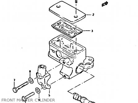 FRONT MASTER CYLINDER - GSX550E 1983 (D) (E01 02 04 06 15 16 17 18 21 22 24 25 26 34 39)
