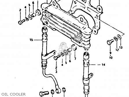 OIL COOLER - GSX550E 1984 (E) (E01 E06 E16 E17 E18 E21 E24 E25 E26 E34 E39)