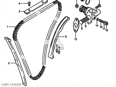 CAM CHAIN - GSX550E 1985 (F) (E01 E02 E21 E22 E24 E34)