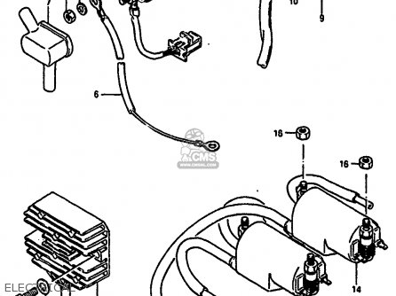 ELECTRICAL - GSX550E 1986 (G) GENERAL EXPORT GERMANY (E01 E22)