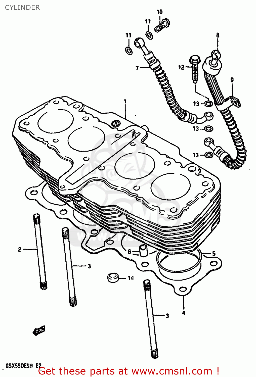 CYLINDER GSX550E 1987 (H)