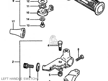 LEFT HANDLE SWITCH - GSX550E 1987 (H)