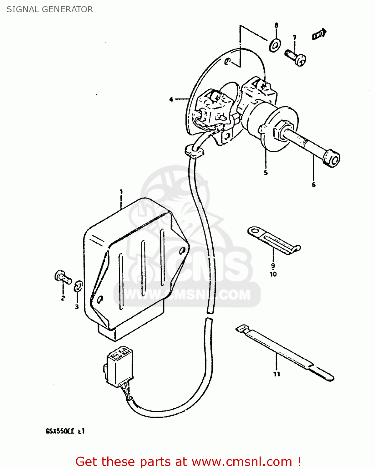 SIGNAL GENERATOR GSX550EF 1984 (E) (E01 E02 E04 E16 E17 E18 21 22 24 25 26 34 39)