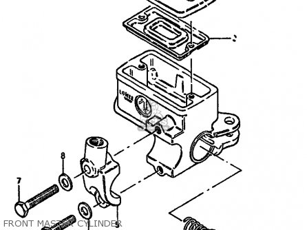 FRONT MASTER CYLINDER - GSX550EF 1985 (F) (E01 E02 E04 E06 E17 E18 E21 E22 E24 E25 E34)