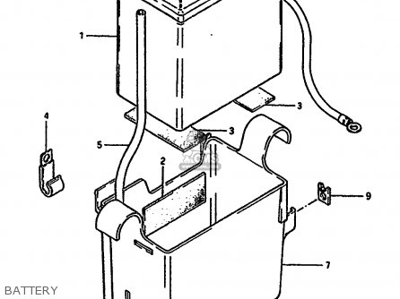 BATTERY - GSX550EF 1986 (G) (E01 E02 E04 E06 E17 E18 E21 E22 E24 E25 E34)