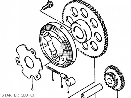 STARTER CLUTCH - GSX550EF 1986 (G) (E01 E02 E04 E06 E17 E18 E21 E22 E24 E25 E34)