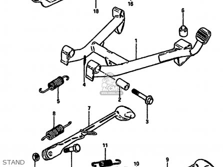 STAND - GSX550EF 1987 (H) (E02 E06 E17 E21 E22 E24 E53)