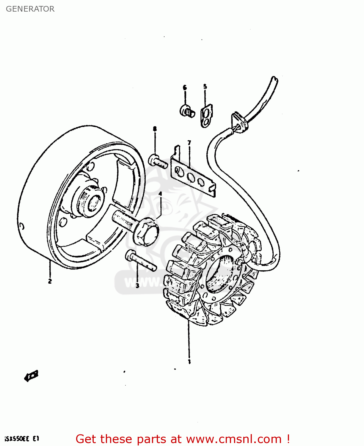 GENERATOR GSX550ES 1984 (E)