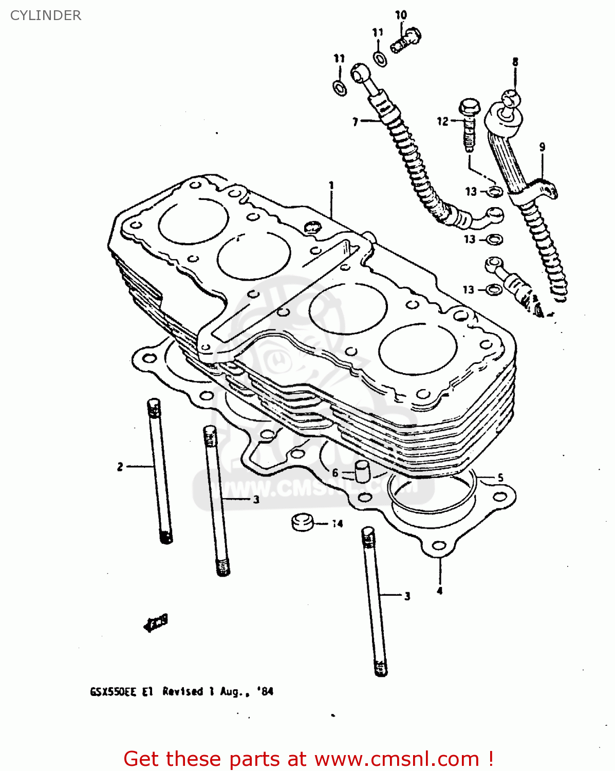 CYLINDER GSX550ES 1984 (E)