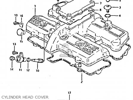 CYLINDER HEAD COVER - GSX550ES 1984 (E)
