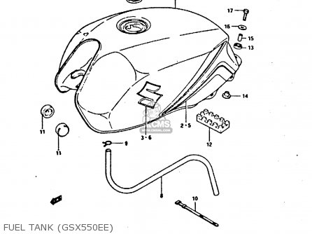 FUEL TANK (GSX550EE) - GSX550ES 1984 (E)